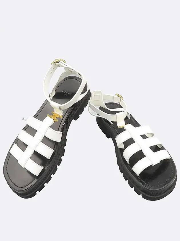 CELINE 343593617C Clea Triope Gladiator Chunky Sandals 40