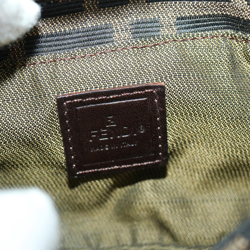 FENDI Zucca Canvas Mini Mamma Baguette Hand Bag Brown66352A