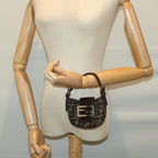 FENDI Zucca Canvas Mini Mamma Baguette Hand Bag Brown66352A