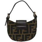 FENDI Zucca Canvas Mini Mamma Baguette Hand Bag Brown66352A