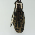 FENDI Zucca Canvas Mini Mamma Baguette Hand Bag Brown66352A