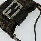 FENDI Zucca Canvas Mini Mamma Baguette Hand Bag Brown66352A