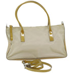 PRADA Hand Bag Nylon 2way Beige  66370