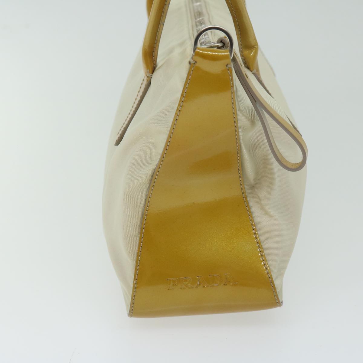 PRADA Hand Bag Nylon 2way Beige  66370