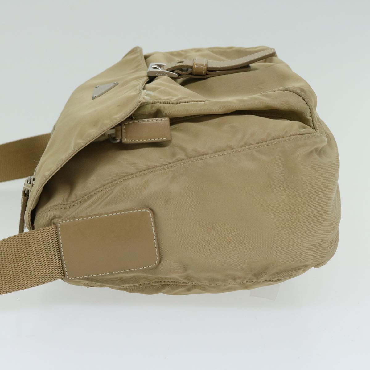 PRADA Shoulder Bag Nylon Beige  66371