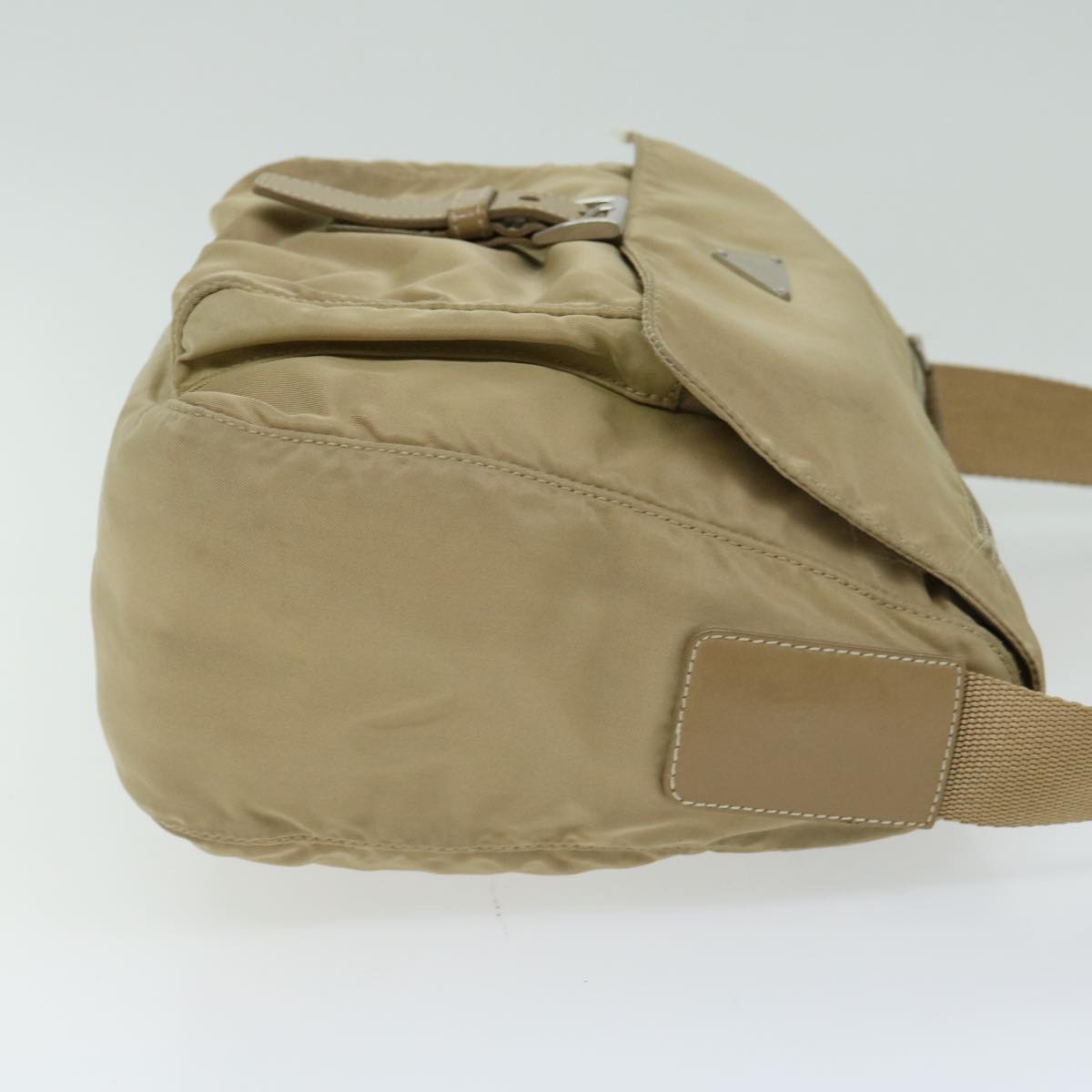 PRADA Shoulder Bag Nylon Beige  66371