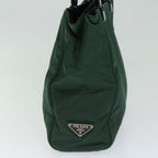 PRADA Hand Bag Nylon Green  66373