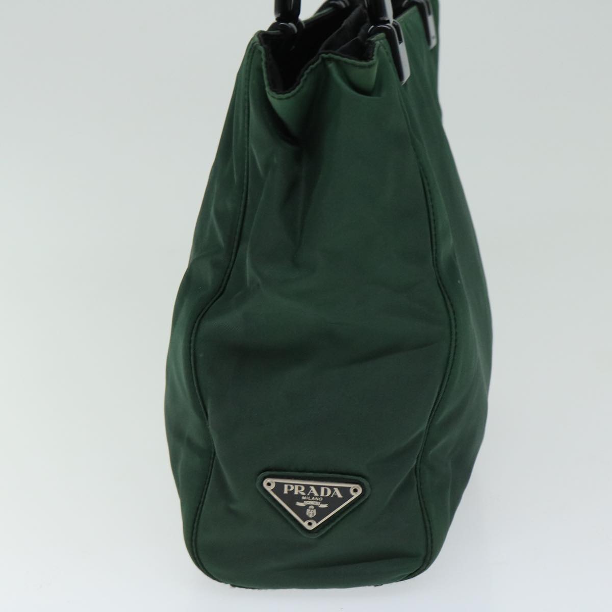 PRADA Hand Bag Nylon Green  66373