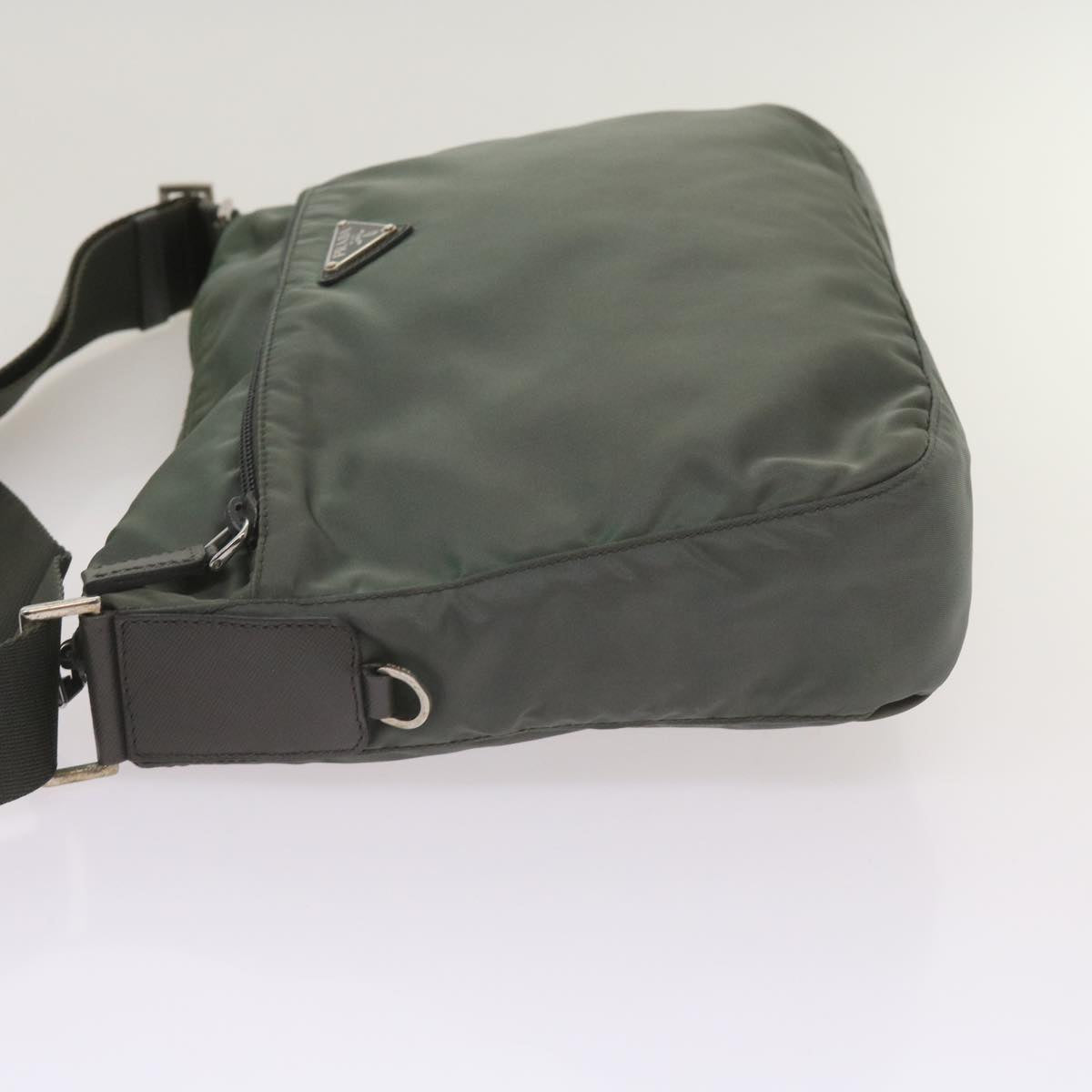 PRADA Shoulder Bag Nylon Green  66375