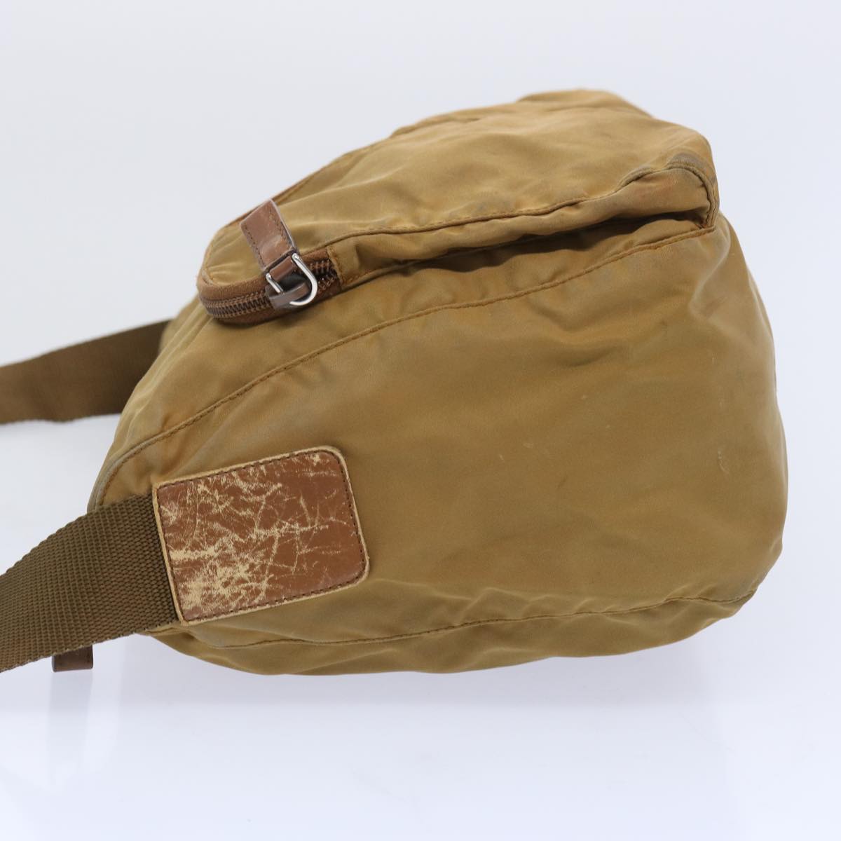 PRADA Shoulder Bag Nylon Brown  66376