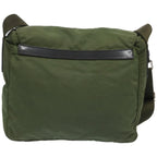 PRADA Shoulder Bag Nylon Khaki  66377
