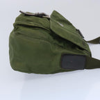 PRADA Shoulder Bag Nylon Khaki  66377