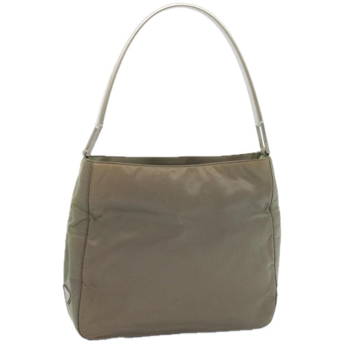 PRADA Shoulder Bag Nylon Brown  66381