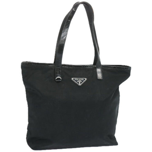 PRADA Tote Bag Nylon Black  66385