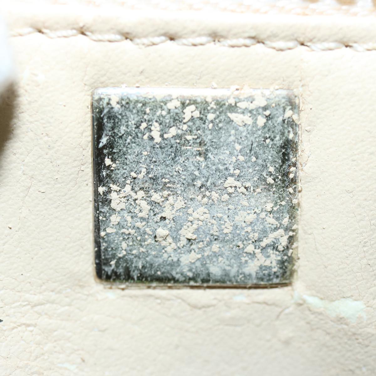 FENDI Zucca Canvas Vanity Hand Bag Black Brown66392