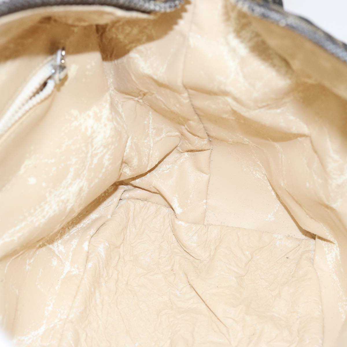 FENDI Zucca Canvas Vanity Hand Bag Black Brown66392