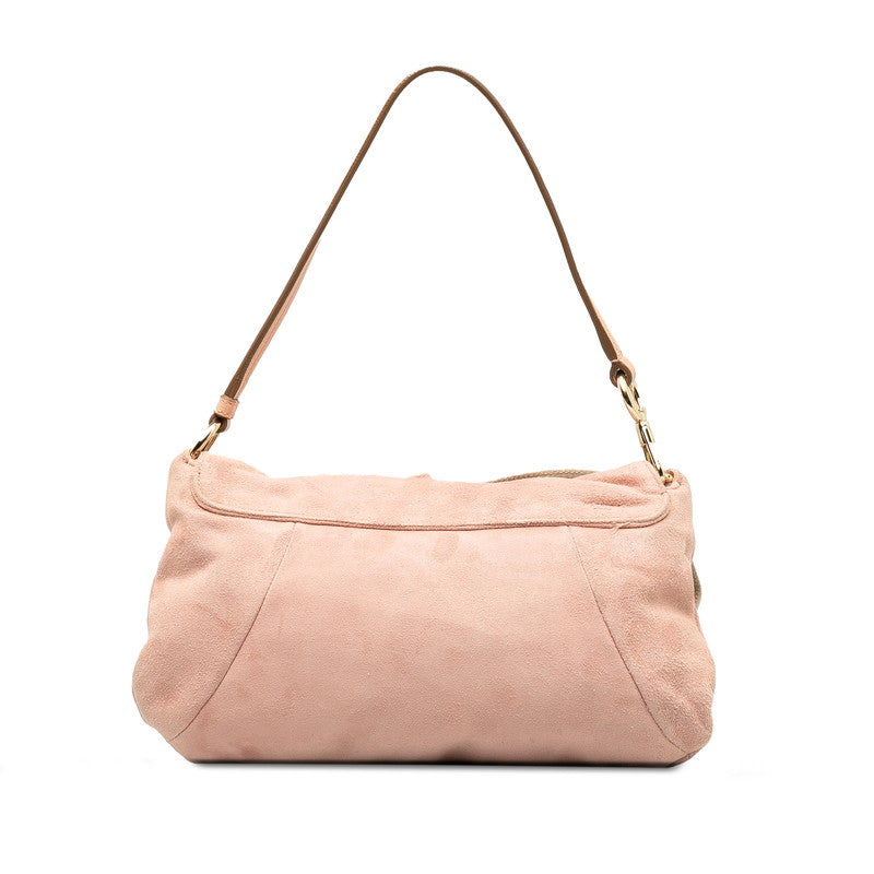 Saint Laurent Flower Shoulder Bag Pink Beige Sweater  Saint Laurent