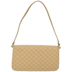 CELINE Macadam Canvas Shoulder Bag PVC Leather Beige  66415