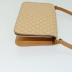 CELINE Macadam Canvas Shoulder Bag PVC Leather Beige  66415