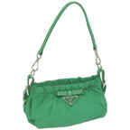 PRADA Shoulder Bag Nylon Green  66427