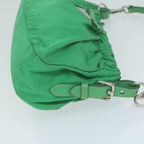 PRADA Shoulder Bag Nylon Green  66427