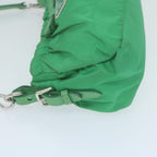 PRADA Shoulder Bag Nylon Green  66427