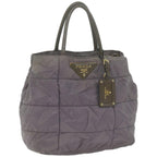 PRADA Hand Bag Nylon Purple  66501