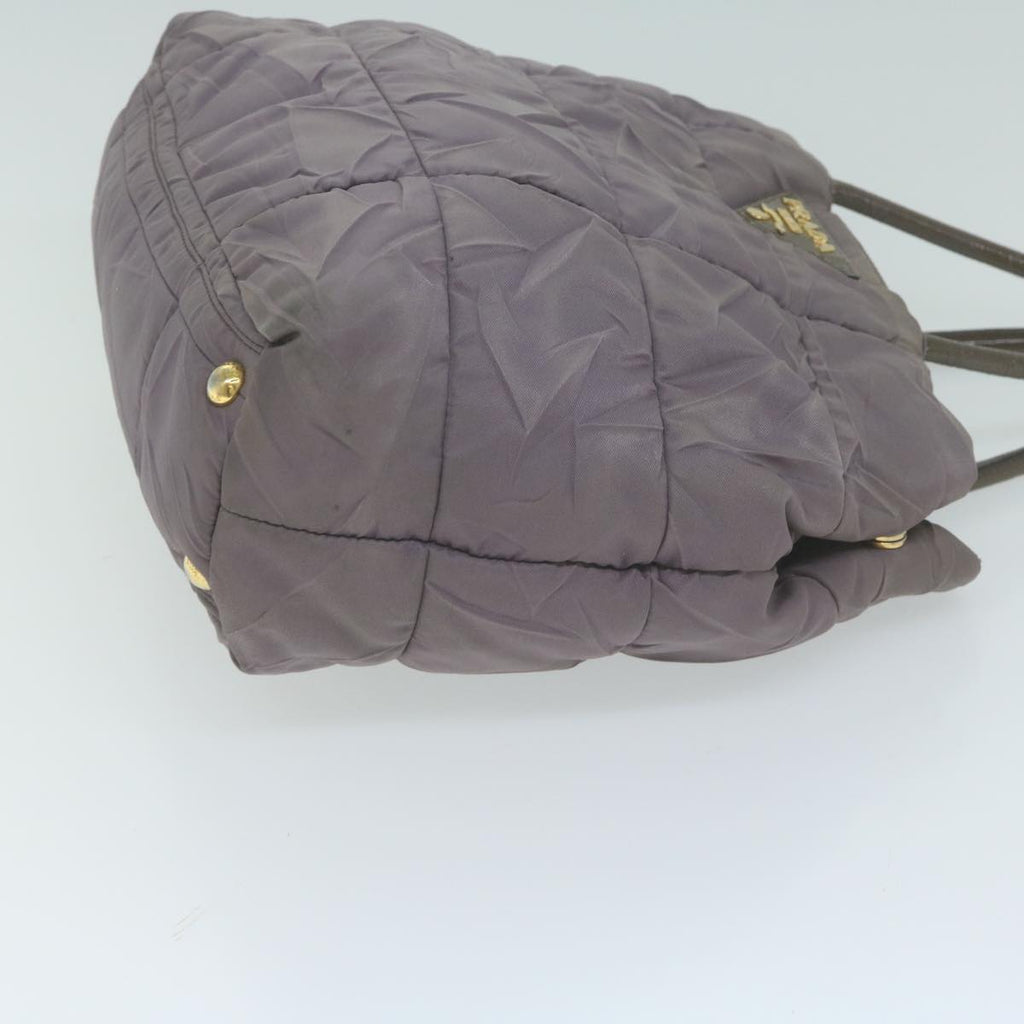 PRADA Hand Bag Nylon Purple  66501
