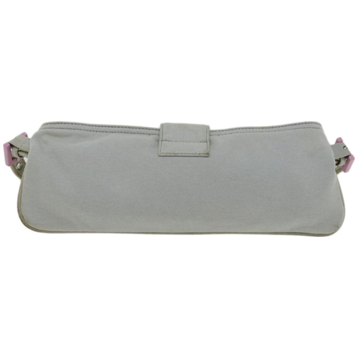 FENDI Mamma Baguette Shoulder Bag Nylon Gray66503