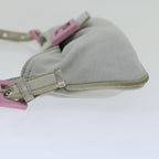 FENDI Mamma Baguette Shoulder Bag Nylon Gray66503