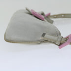 FENDI Mamma Baguette Shoulder Bag Nylon Gray66503