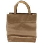 PRADA Hand Bag Satin Brown  66589