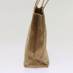 PRADA Hand Bag Satin Brown  66589