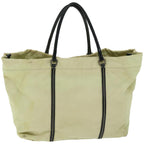 PRADA Hand Bag Nylon Cream  66590