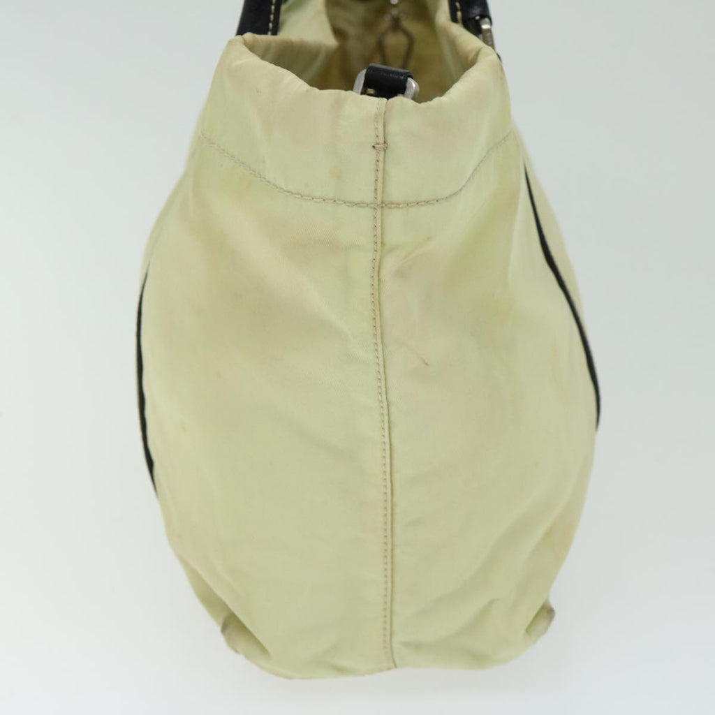 PRADA Hand Bag Nylon Cream  66590