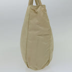 PRADA Hand Bag Nylon Cream  66593
