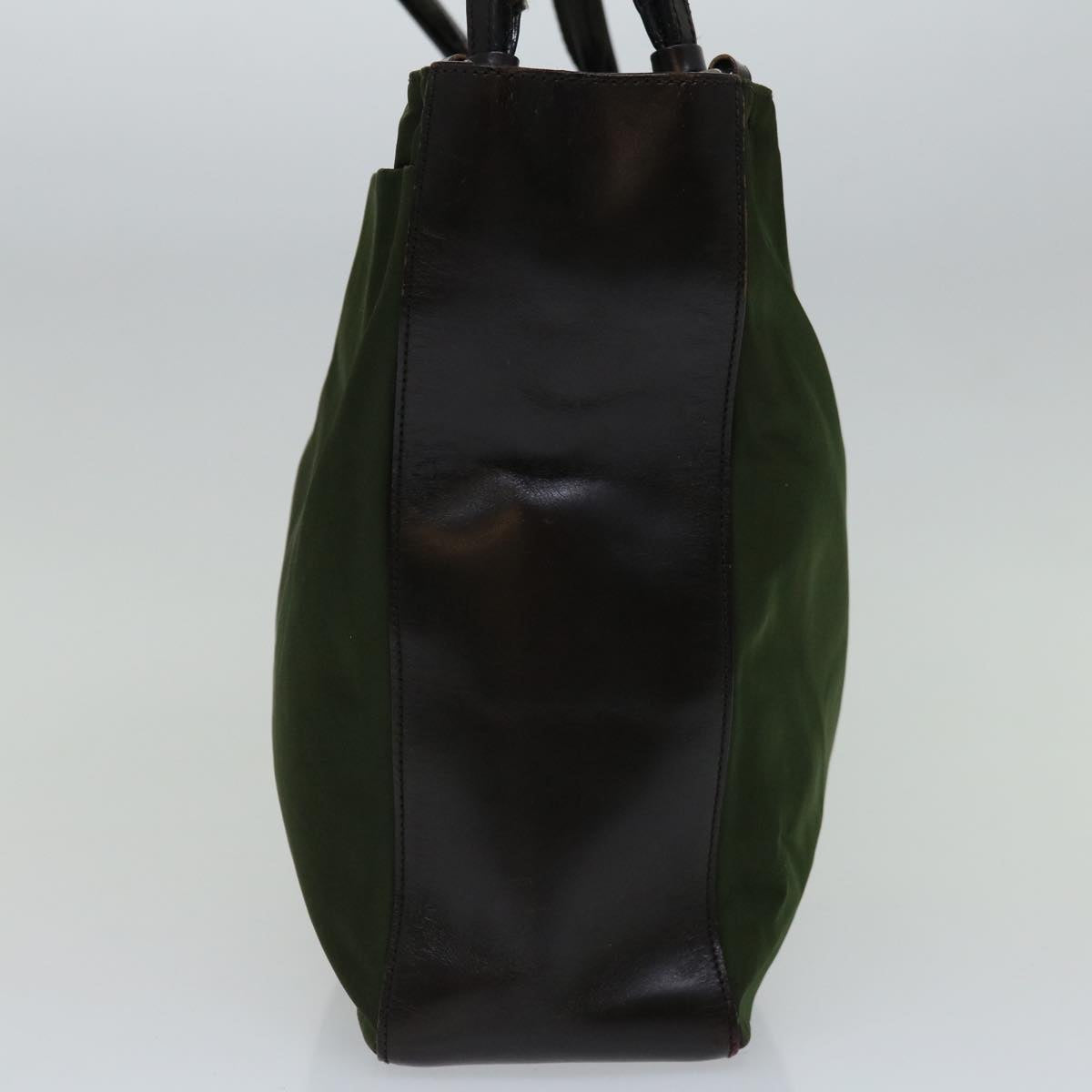 PRADA Tote Bag Nylon Khaki  66594