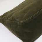 FENDI Mamma Baguette Shoulder Bag Corduroy Khaki66602