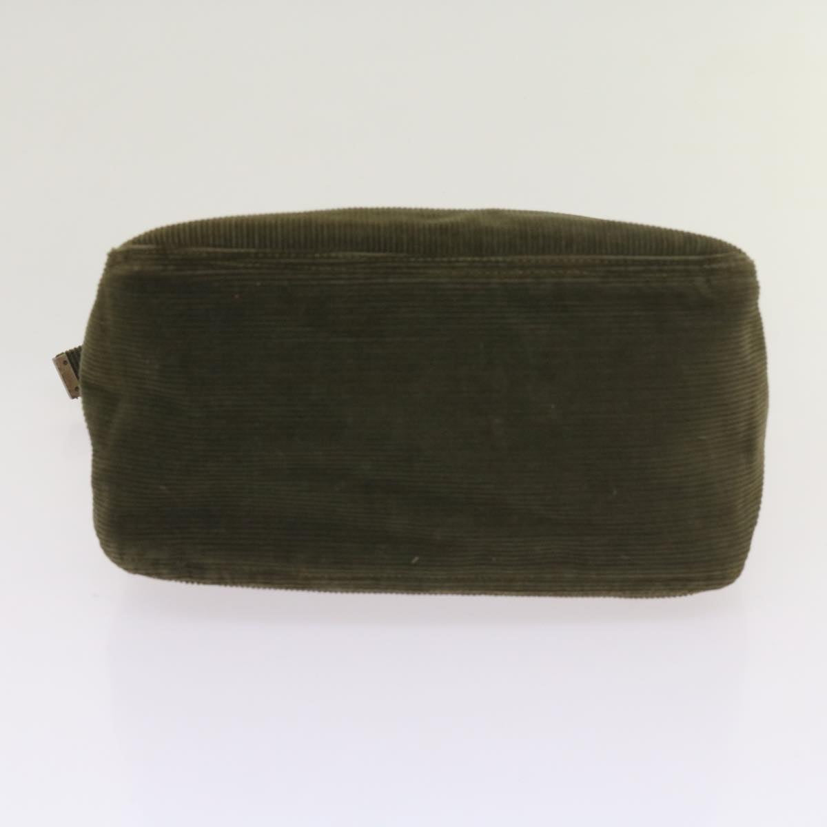 FENDI Mamma Baguette Shoulder Bag Corduroy Khaki66602