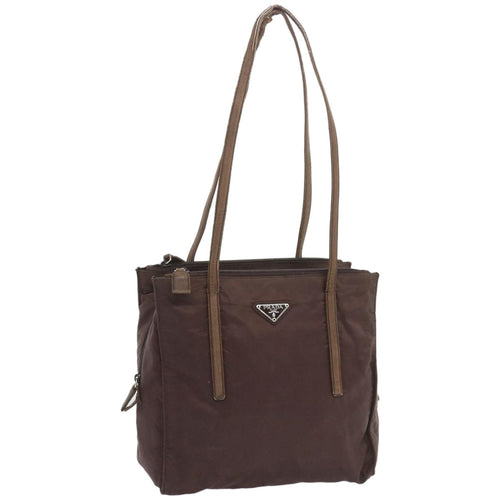 PRADA Tote Bag Nylon Brown  66623