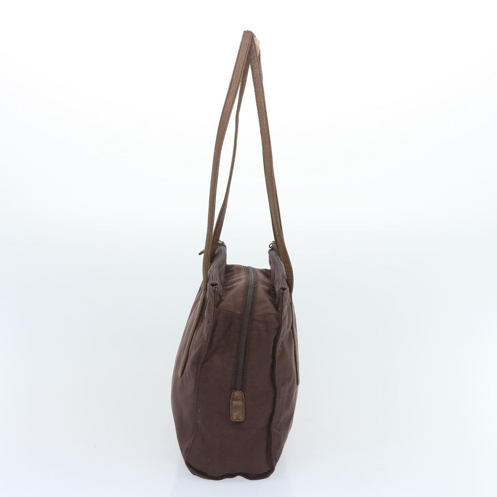PRADA Tote Bag Nylon Brown  66623