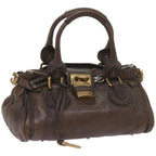 Chloe Paddington Shoulder Bag Leather Brown 66641