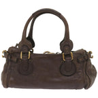 Chloe Paddington Shoulder Bag Leather Brown 66641