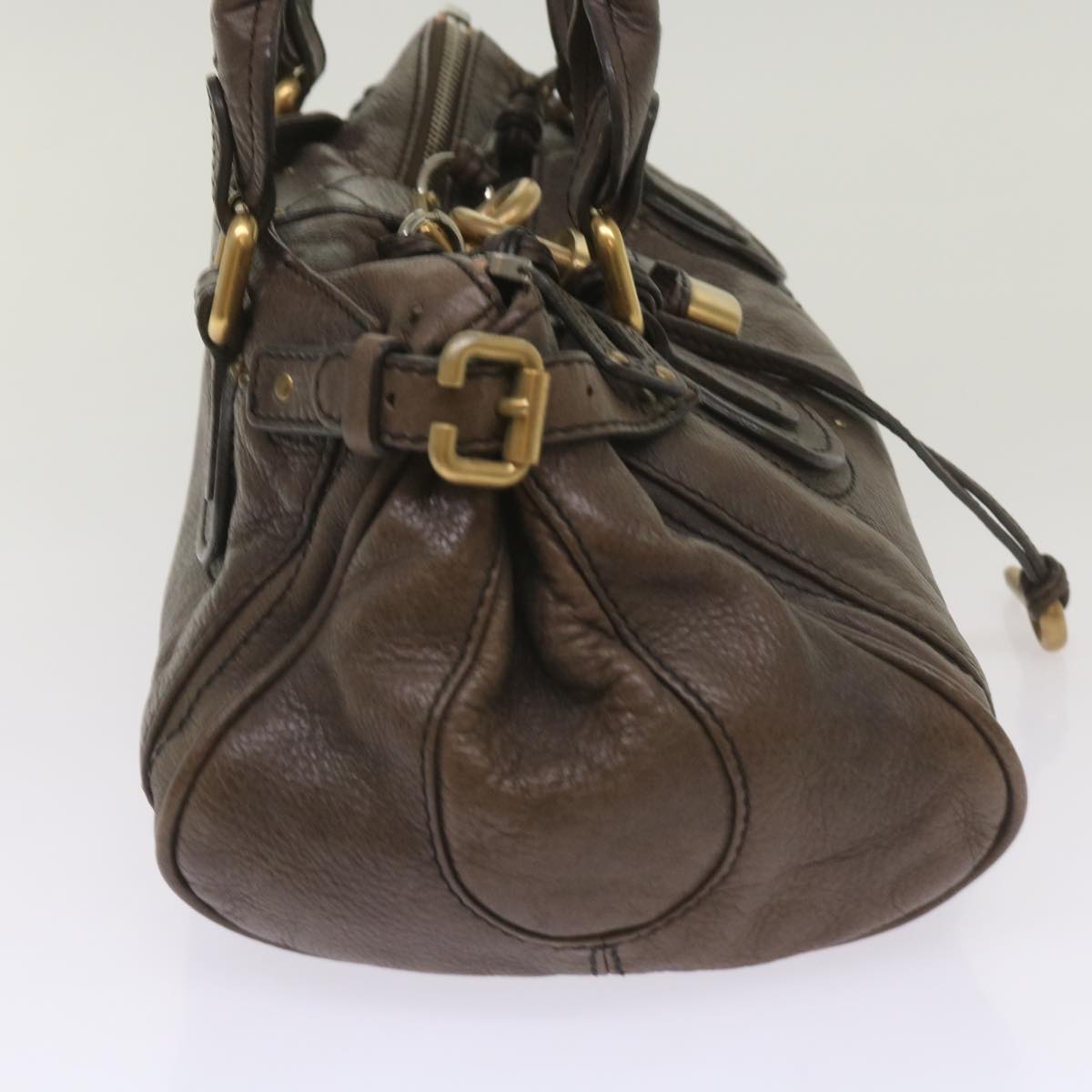 Chloe Paddington Shoulder Bag Leather Brown 66641