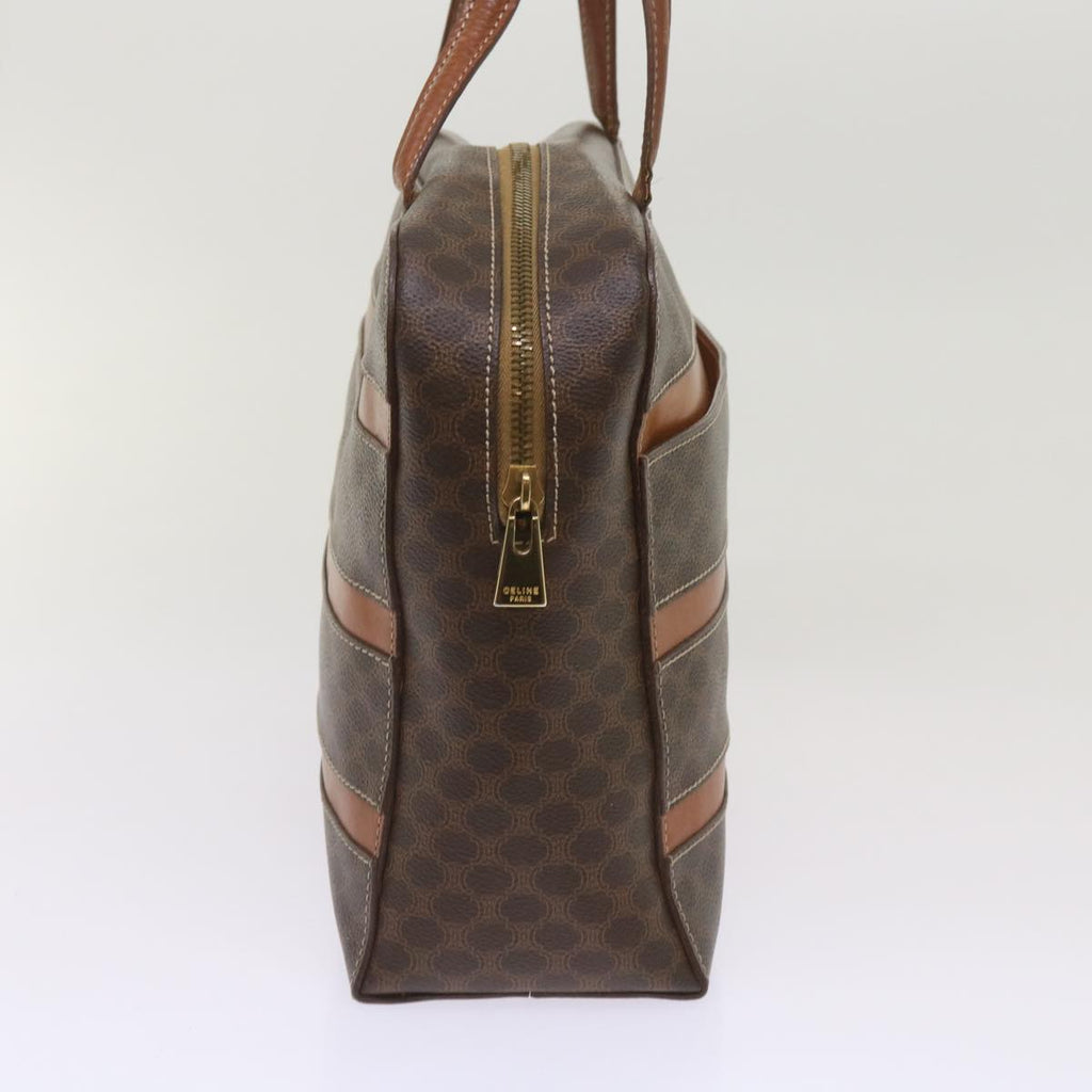 CELINE Macadam Canvas Hand Bag PVC Brown  66659