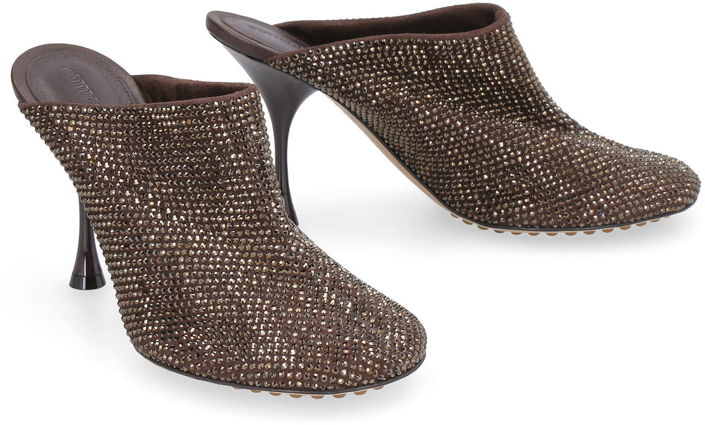 BOTTEGA VENETA Embellished Suede Sparkle Dot Sock Flat