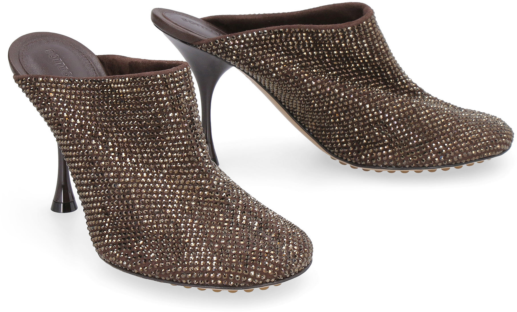 BOTTEGA VENETA Embellished Suede Sparkle Dot Sock Flat
