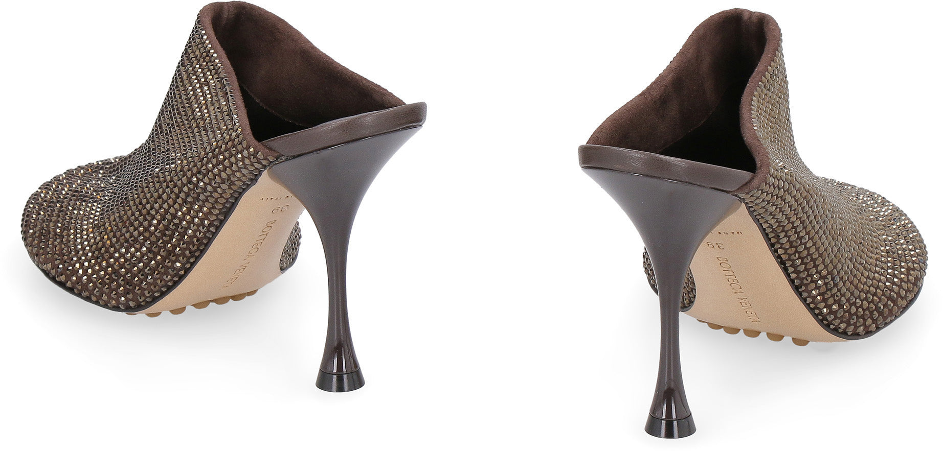 BOTTEGA VENETA Embellished Suede Sparkle Dot Sock Flat