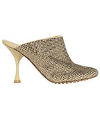 BOTTEGA VENETA Embellished Suede Sparkle Dot Flat Slippers for Women