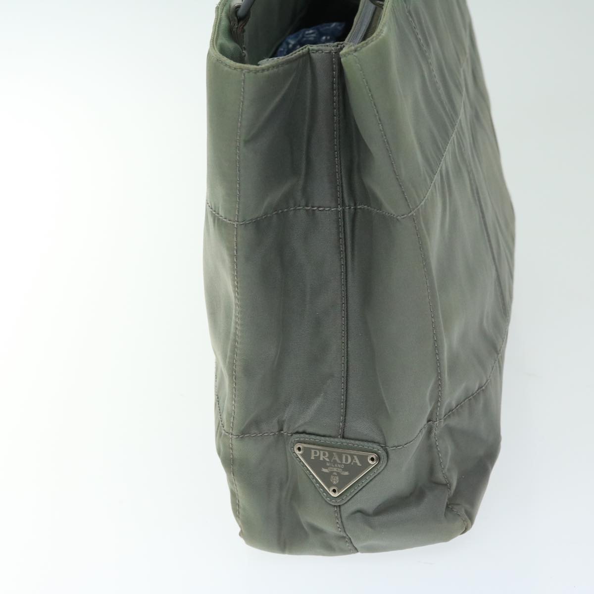 PRADA Tote Bag Nylon Gray 66802